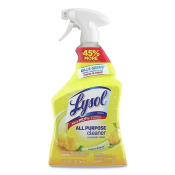 LYSOL Brand 19200-75352 32 oz. Spray Bottle Ready-to-Use All-Purpose Cleaner - Lemon Breeze