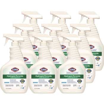 Clorox Healthcare 30828 32 oz. Spray Bottle Hydrogen-Peroxide Cleaner/Disinfectant (9/Carton)