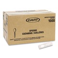 Disposable Spoons | SOLO RSW3-0007 Teaspoon Individually Wrapped Reliance Mediumweight Cutlery - White (1000/Carton) image number 0