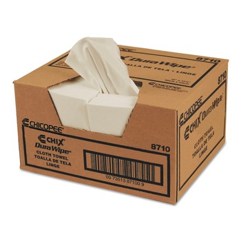 Chicopee 8710 VeraClean 12 in. x 13 in. 1/4-Fold Critical Cleaning Wipes with Smooth Texture - White (400/Carton)