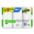 Perforated Roll & Hand Towels | Bounty 80798314 Select-a-Size 6 in. x 11 in. 2-Ply Kitchen Roll Paper Towels - White (6/Carton) image number 3