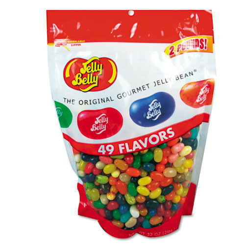 Candy, Gum & Mints | Jelly Belly 98475 2 lbs. Bag Candy - 49 Assorted Flavors image number 0