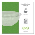 Food Containers & Lids | Eco-Products EP-SB24 24 oz. Renewable and Compostable Salad Bowls with Lids (150/Carton) image number 4