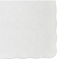 Placemats | Hoffmaster PM32052 9-1/2 in. x 13-1/2 in. Knurl Embossed Scalloped Edge Placemats - White (1000/Carton) image number 0