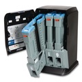 Cutlery Dispensers | Dixie DUSSTDSP3MINI 13.15 x 31.03 x 17.5 Tri-Tower Mini Dispenser - Black/Gray image number 3