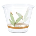 Cups | Dart RTP9RBARE Bare Eco-Forward 9 oz. RPET Cold Cups with ProPlanet Seal - Clear/Green/Orange (20/Carton) image number 1