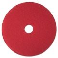 Floor Pads-Cleaning, Buffing & Polishing | 3M 5100-14 14 in. Low-Speed Buffer Floor Pads - Red (5/Carton) image number 0