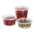 Food Containers & Lids | WNA WNA APCTR08 8 oz. Plastic Deli Containers - Clear (50/Pack, 10 Packs/Carton) image number 3