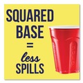 Perforated Roll & Hand Towels | SOLO SQ1820-20004 18 oz Squared Plastic Party Cups - Red (240/Carton) image number 2