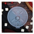 Cup Lids | Dart 16FTLS Lift n' Lock Straw Slot 12 - 24 oz. Foam Cup Lids - Translucent (1000/Carton) image number 5