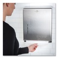 Towel Dispensers | San Jamar T1900SS 11.38 in. x 4 in. x 14.75 in. C-Fold/Multifold Towel Dispenser - Stainless Steel image number 7