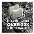 Scouring Pads & Sticks | Scotch-Brite 7100290027 Greener Clean 2.6 in. x 3.3 in. x 0.7 in. Non-Scratch Scrub Sponge - White (6/Pack) image number 2