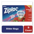 Resealable Bags | Ziploc 316490 5.88 in. x 1.88 in. x 7.88 in. Quart Slider Storage Bags - Clear (9/Carton) image number 5