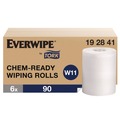 Cleaning Cloths & Wipes | Tork 192841 1-Ply 12 x 12 Chem-Ready Wiping Rolls - White (6/Carton) image number 1