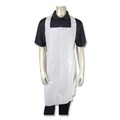 Aprons & Bibs | AmerCareRoyal RPA20HW 28 in. x 46 in. 1.77 mil Heavyweight Poly Aprons - One Size Fits All, White (500/Carton) image number 0