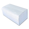 Perforated Roll & Hand Towels | Boardwalk BWK52GREEN 9.13 in. x 10.25 in. 1-Ply Green Single-Fold Towels - Natural White (16 Packs/Carton) image number 4