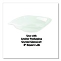 Food Containers & Lids | Anchor 4548110 8.13 in. x 8.13 in. x 1.75 in. 32 oz. Crystal Classics Plastic Bowl - Clear (150/Carton) image number 3