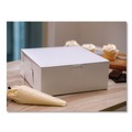 Bakery Boxes & Containers | SCT SCH 0989 12 in. x 12 in. x 6 in. Paper One-Piece Non-Window Bakery Boxes - White (50/Carton) image number 3