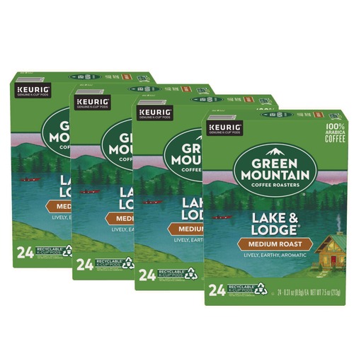 Coffee - Caffeinated | Green Mountain Coffee 5000359049 Medium Roast Coffee K-Cups - Lake and Lodge (96/Carton) image number 0