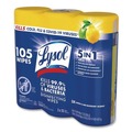 Cleaning Cloths & Wipes | LYSOL Brand 19200-82159 7 in. x 7.25 in. 1-Ply Disinfecting Wipes - Lemon and Lime Blossom White (4/Carton) image number 3