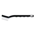 Brushes | Carlisle 4067400 Flo-Pac 7 in. Utility Toothbrush Style Maintenance Brush with Nylon Bristles - Black (1-Dozen) image number 0