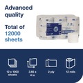 Toilet Tissues | Tork 472881 2-Ply Advanced Coreless High Capacity Bath Tissue - White (12 Rolls/Carton) image number 3