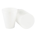 Cups | Dart 10J10 10 oz. Foam Drink Cups - White (1000/carton) image number 3