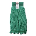 Mop Heads | Rubbermaid Commercial FGT85206GR00 5 in. Green Headband Microfiber Tube Mop - Medium Green (6/Carton) image number 2