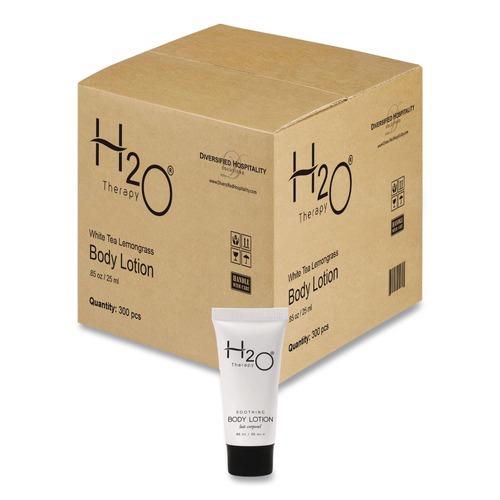 Lotions | Diversified Hospitality Solutions H2O08L085 H2O Therapy 0.85 oz Single-Use Body Lotion (300/Carton) image number 0
