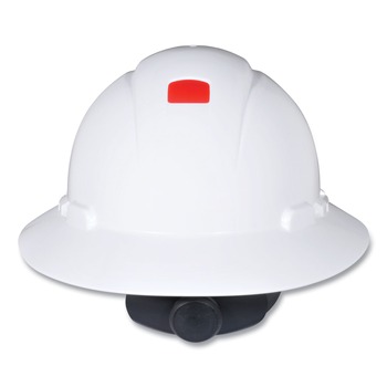 3M H-801SFR-UV H-800 SecureFit H-Series 4 Point Pressure Diffusion Ratchet Suspension Hard Hats with UV Indicator - White