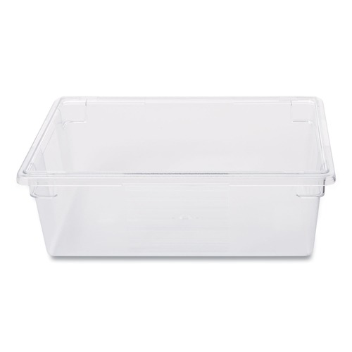 Food Storage Containers & Lids | Rubbermaid Commercial FG330000CLR 12.5 Gallon 26 in. x 18 in. x 9 in. Plastic Food/Tote Boxes - Clear image number 0