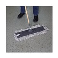 Mop Heads | Boardwalk BWK1624 24 in. x 5 in. Disposable Cotton/Synthetic Cut End Dust Mop Head - White image number 5