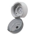 Toilet Tissue Dispensers | Georgia Pacific Professional 56501 SofPull 10.5 in. x 6.75 in. x 10.5 in. High-Capacity Center-Pull Tissue Dispenser - Smoke image number 4