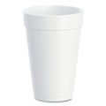 Cups | Dart 16J165 16 oz. Foam Drink Cups - White (500/Carton) image number 2