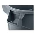 Indoor Waste Receptacles | Rubbermaid Commercial 2131929 BRUTE 44 gal Plastic Vented Wheeled Container - Gray image number 2