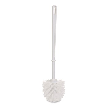 TOILET BRUSHES | Boardwalk 96301-BWK 13 in. Handle Spiral Bowl Brush - White