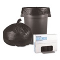 Low-Density Trash Bags | Boardwalk H8647HKKR01 43 in. x 47 in. 56 gal. 0.6 mil Low-Density Waste Can Liners - Black (100/Carton) image number 1