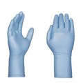 Janitorial Disposable & Single Use Gloves | Ammex GPNHD64100 8 mil Blue Powder-Free Nitrile Exam Gloves - Medium, Blue (500/Carton) image number 1