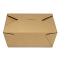 Food Containers & Lids | GEN KS10124 Reclosable 48 oz. Paper Take-Out Box - Kraft (300/Carton) image number 0