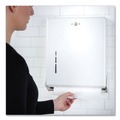 Towel Dispensers | San Jamar T1905WH 11.63 in. x 5 in. x 14.5 in. True Fold C-Fold/Multifold Paper Towel Dispenser - White image number 7