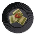 Plates | WNA WNA CW10144BK 10.25 in. Diameter Classicware Plastic Plates - Black (144/Carton) image number 2