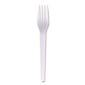 Disposable Forks | Eco-Products EP-S017-W Individually Wrapped Plantware CPLA Cutlery Fork - White (1000/Carton) image number 8