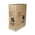 Food Containers & Lids | Pactiv Corp. YHLB09030000 SmartLock 9 in. x 9.5 in. x 3.25 in. Foam Hinged Lid 3-Compartment Container - Black (150/Carton) image number 2