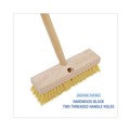 Brooms | Boardwalk BWK3310 10 in. Brush 2 in. Cream Polypropylene Bristles Deck Brush Head image number 3