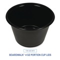 Cups | Boardwalk BWKPRTN4BL 4 oz Plastic Souffle/Portion Cups - Black (2500/Carton) image number 7