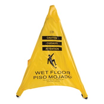 SIGNS | First Aid Only 220SC 3 in. x 2.5 in. x 20 in. Pop Up Safety Cone - Yellow