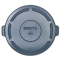 Waste Receptacle Lids | Rubbermaid Commercial FG264560GRAY 24.5 in. x 1.5 in. BRUTE Self-Draining Flat Top Lids - Gray image number 0