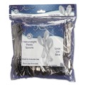 Disposable Spoons | WNA REF320SP Reflections Heavyweight Plastic Spoon Utensils - Silver (40/Pack) image number 0