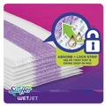 Mop Heads | Swiffer 08443 WetJet 11.3 in. x 5.4 in. System Cloth Refills - White (24-Piece/Box, 4 Boxes/Carton) image number 6