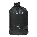 Low-Density Trash Bags | Classic 1506847 45 Gallon 0.63 mil 40 in. x 46 in. Linear Low-Density Can Liners - Black (250/Carton) image number 1
